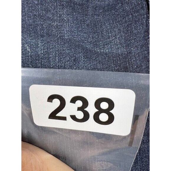 Democracy Jeans Womens 14 Ab Solution Straight Embellished Cuffs Dark Wash Blue - Picture 9 of 9